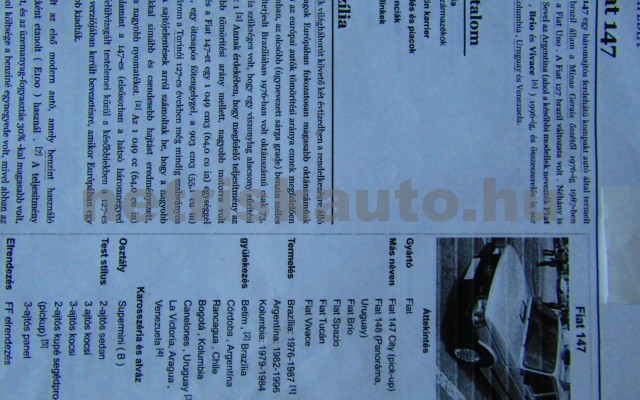 FIAT 127-147 A/5 személygépkocsi - 1049cm3 Benzin 106549 7/7